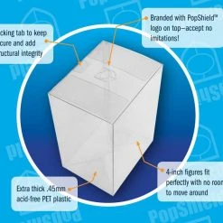 Funko Pop! PopShield Protector Plastic Foldable Case Funko Pops (4" Pops) / Pack Of 10