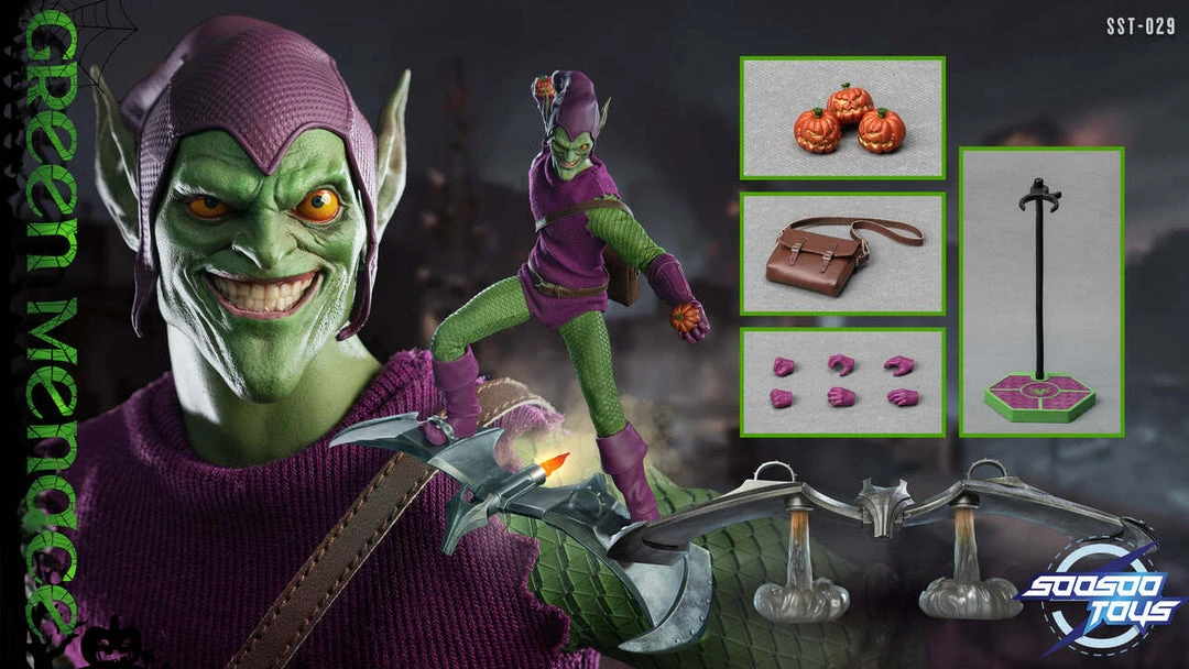 SooSoo Toys 1/6 Green Menace (Green Goblin) Sixth Scale Action Figure Others 3 SooSoo Toys 1/6 Green Menace (Green Goblin) Sixth Scale Action Figure Others