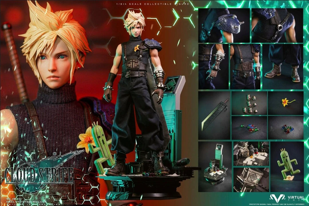 Other 1/6 Virtual Toys (VTS) 1/6 VM-033 Former 1st Class Soldier Collector's DX Edition (Final Fantasy VII Cloud Strife) Figure 3 Other 1/6 Virtual Toys (VTS) 1/6 VM-033 Former 1st Class Soldier Collector's DX Edition (Final Fantasy VII Cloud Strife) Figure