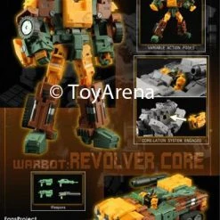 Fansproject Warbot WB-004 Revolver Core Transformers Action Figure