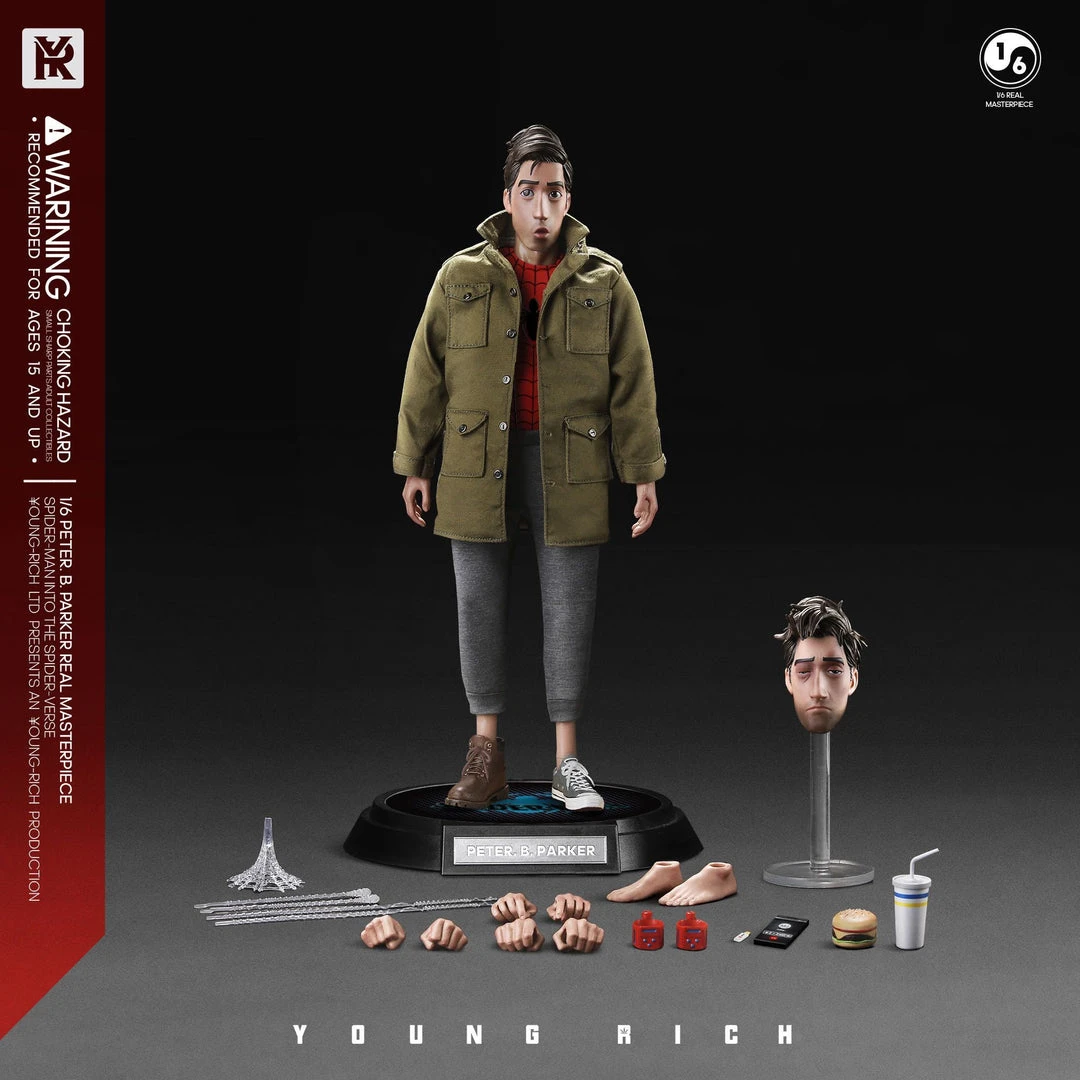 Others Young Rich 1/6 Peter B Parker Casual Wear (Spider-man: Into The Spider-Verse) Sixth Scale Action Figure 3 Others Young Rich 1/6 Peter B Parker Casual Wear (Spider-man: Into The Spider-Verse) Sixth Scale Action Figure