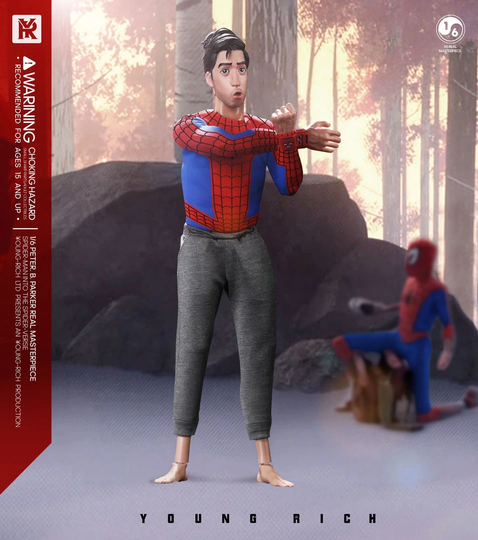 Others Young Rich 1/6 Peter B Parker Casual Wear (Spider-man: Into The Spider-Verse) Sixth Scale Action Figure 5 Others Young Rich 1/6 Peter B Parker Casual Wear (Spider-man: Into The Spider-Verse) Sixth Scale Action Figure