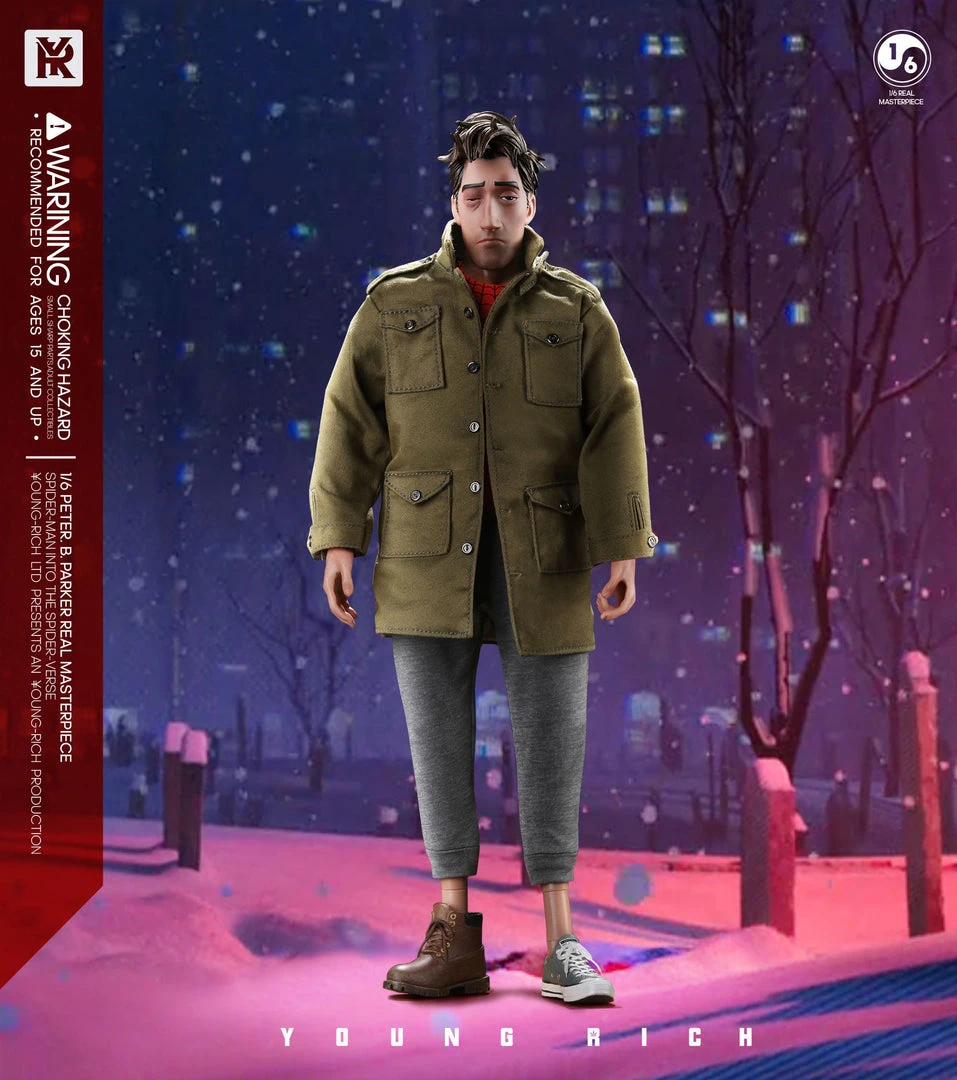 Others Young Rich 1/6 Peter B Parker Casual Wear (Spider-man: Into The Spider-Verse) Sixth Scale Action Figure 6 Others Young Rich 1/6 Peter B Parker Casual Wear (Spider-man: Into The Spider-Verse) Sixth Scale Action Figure