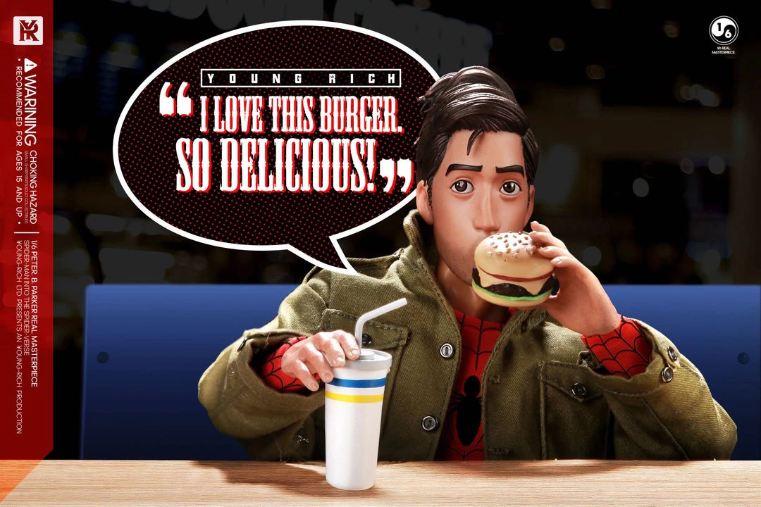 Others Young Rich 1/6 Peter B Parker Casual Wear (Spider-man: Into The Spider-Verse) Sixth Scale Action Figure 8 Others Young Rich 1/6 Peter B Parker Casual Wear (Spider-man: Into The Spider-Verse) Sixth Scale Action Figure