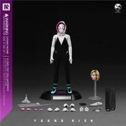 Young Rich 1/6 Spider-Gwen (Spider-man: Into The Spider-Verse) Sixth Scale Action Figure Scale Figures (1/6, 1/4, ETC)