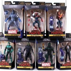 Hasbro Marvel Legends Captain Marvel Wave 1 Set Of 7 (Kree Sentry BAF) Action Figures
