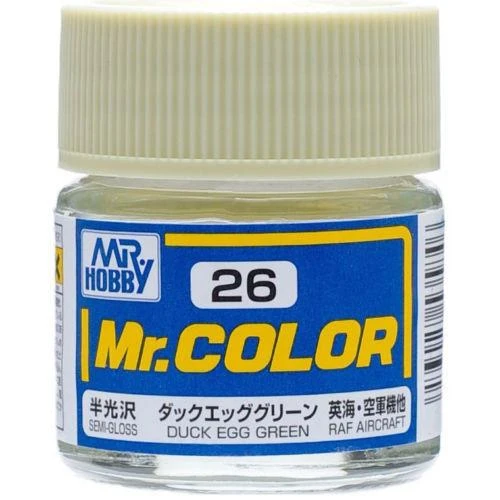 Mr. Hobby Mr. Color C26 Duck Egg Green (Sky RAF Aircraft) 10ml Bottle Paint And Model Supplies / Tools 3 Mr. Hobby Mr. Color C26 Duck Egg Green (Sky RAF Aircraft) 10ml Bottle Paint And Model Supplies / Tools