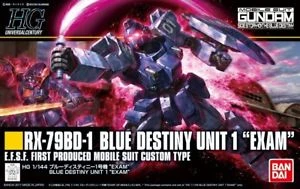 Bandai Gundam 1/144 HGUC #207 RX-79BD-1 Blue Destiny Unit 1 (Revive) Exam Model Kit 10 Bandai Gundam 1/144 HGUC #207 RX-79BD-1 Blue Destiny Unit 1 (Revive) Exam Model Kit